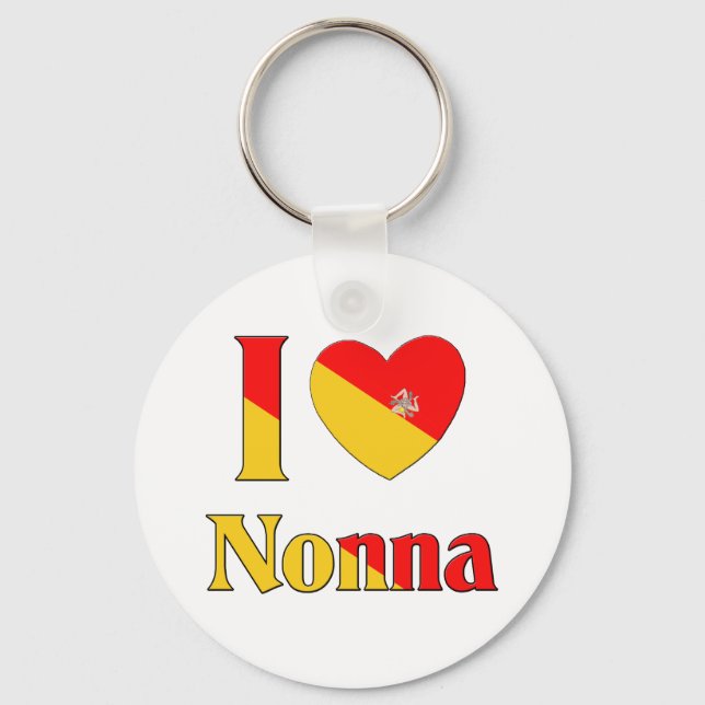 I Liebe Nonna Schlüsselanhänger (Vorderseite)