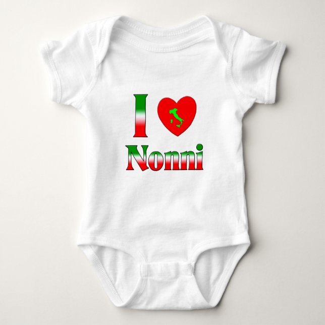 I Liebe Nonni Baby Strampler (Vorderseite)