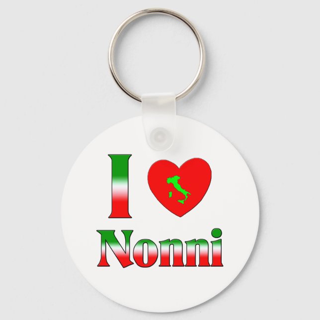 I Liebe Nonni Schlüsselanhänger (Vorderseite)