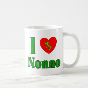 I Liebe Nonno (italienischer Großvater) Kaffeetasse
