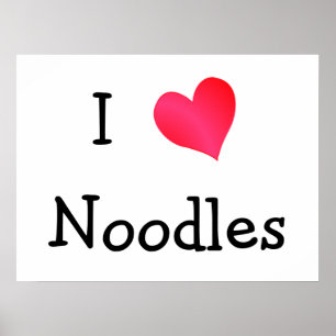 I Liebe Noodles Poster