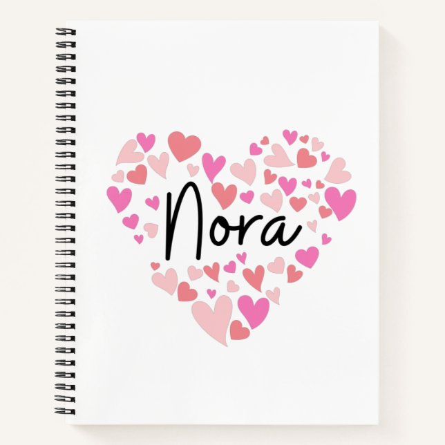 I Liebe Nora Notizbuch (Vorderseite)