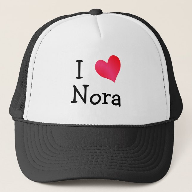 I Liebe Nora Truckerkappe (Vorderseite)