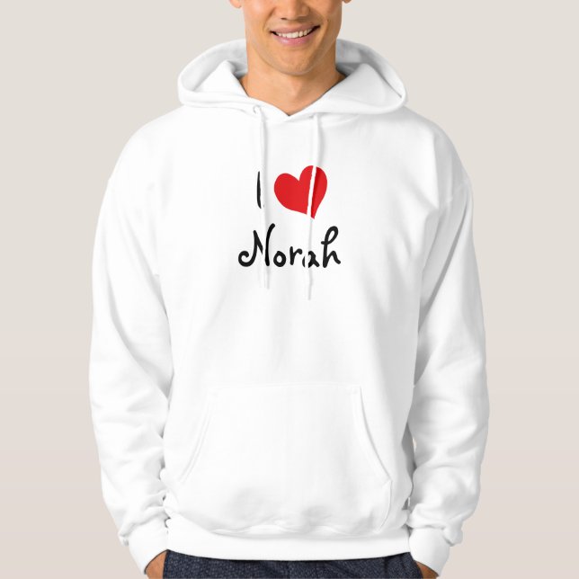 I Liebe Norah Hoodie (Vorderseite)
