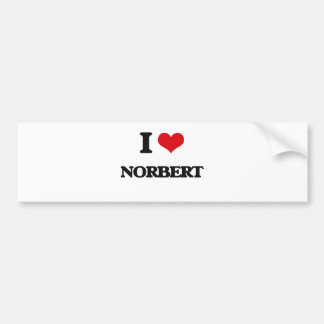 I Liebe Norbert Autoaufkleber