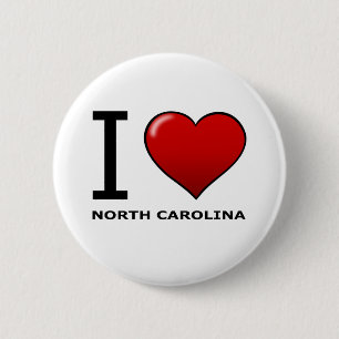I LIEBE NORD-CAROLINA BUTTON