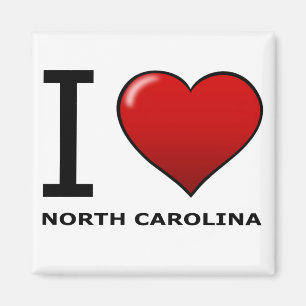 I LIEBE NORD-CAROLINA MAGNET