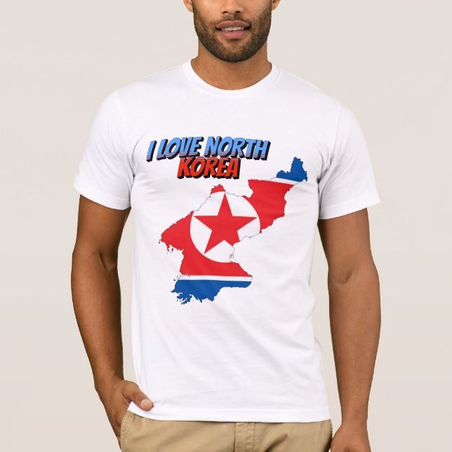 I Liebe Nordkorea T-Shirt (Vorderseite)