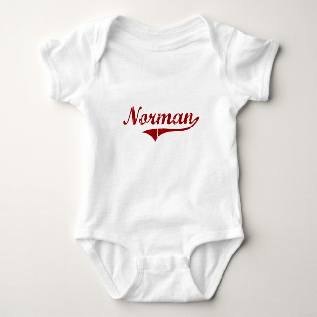 I Liebe-Normanne Oklahoma Baby Strampler (Vorderseite)