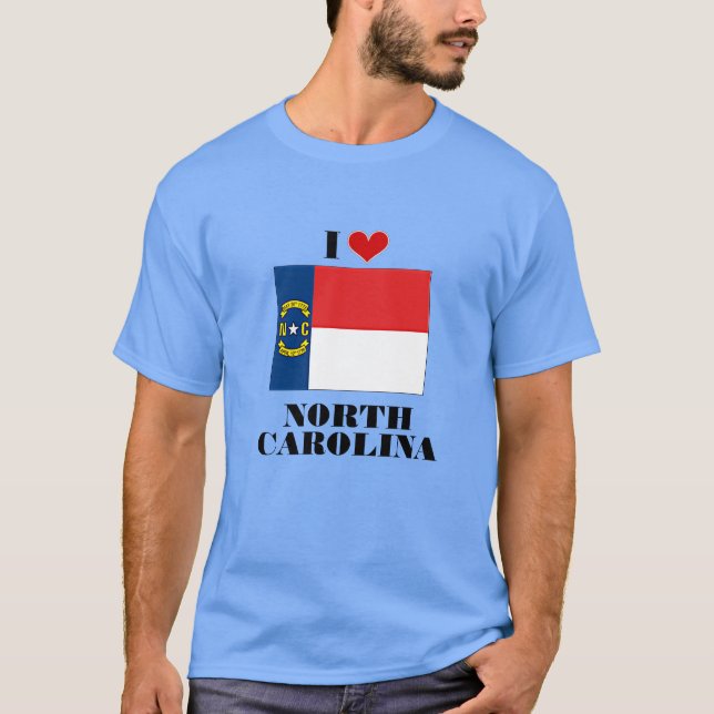 I Liebe North Carolina T-Shirt (Vorderseite)