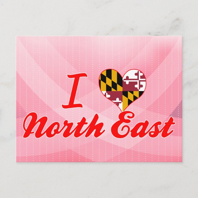I Liebe North East, Maryland Postkarte (Vorderseite)