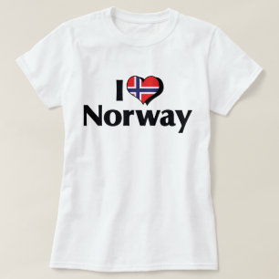 I Liebe Norwegen Flag Shirt