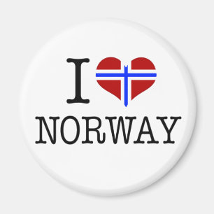 I Liebe Norwegen Magnet