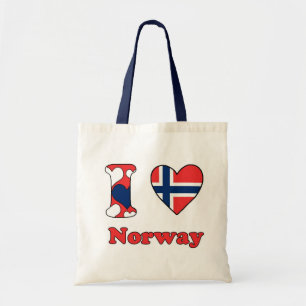 I Liebe Norwegen Tragetasche