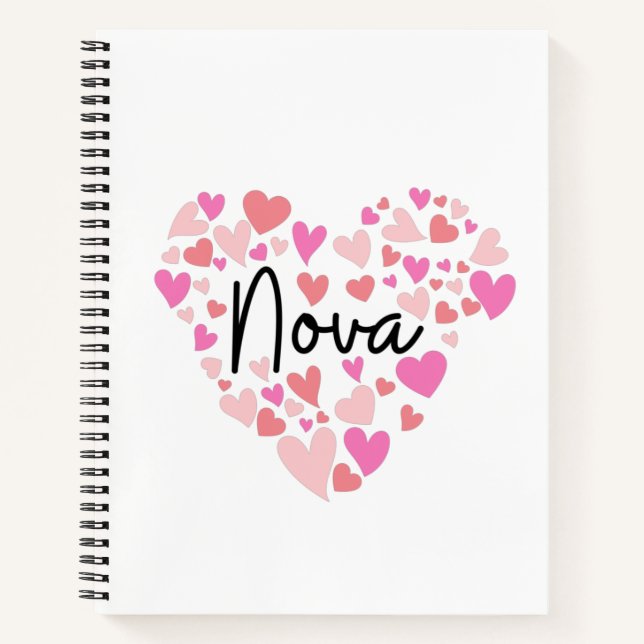 I Liebe Nova Notizbuch (Vorderseite)