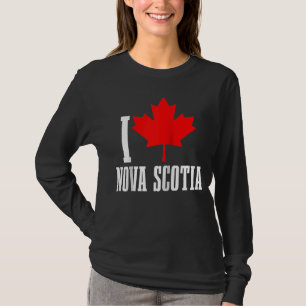 I Liebe Nova Scotia Maple Leaf Kanada Kanadische F T-Shirt