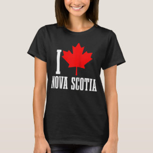 I Liebe Nova Scotia Maple Leaf Kanada Kanadische F T-Shirt