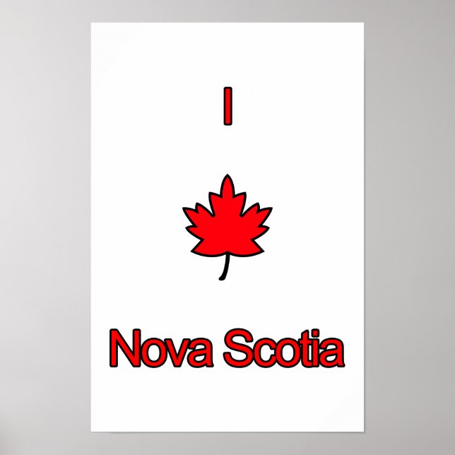 I Liebe Nova Scotia Poster (Vorne)