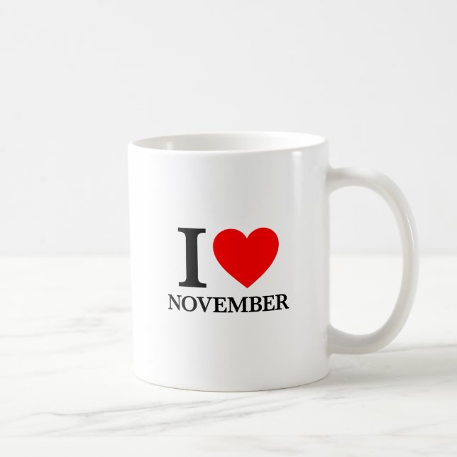 I Liebe November Tasse (Rechts)