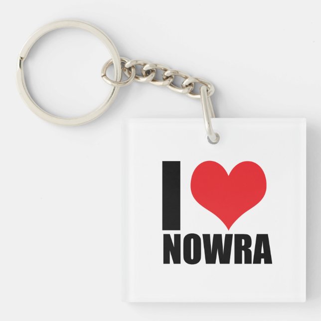 I Liebe Nowra Schlüsselanhänger (Vorderseite)