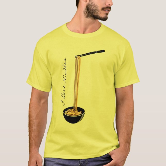 I Liebe-Nudeln T-Shirt (Vorderseite)