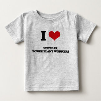 I Liebe Nuklearer Power Pflanze Arbeitnehmer Baby T-shirt