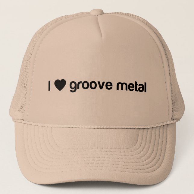I Liebe-Nut-Metall Truckerkappe (Vorderseite)