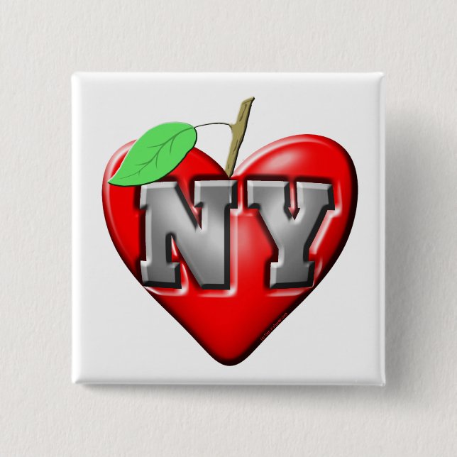 I Liebe NY Button (Vorderseite)