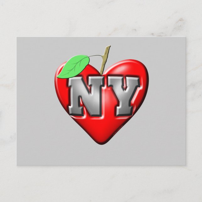 I Liebe NY Postkarte (Vorderseite)