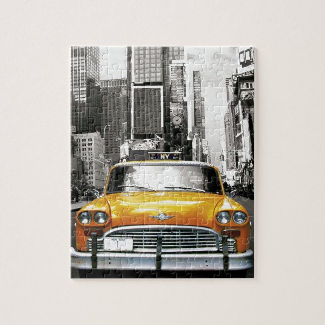 I Liebe NYC - New- Yorktaxi Puzzle (Vertikal)