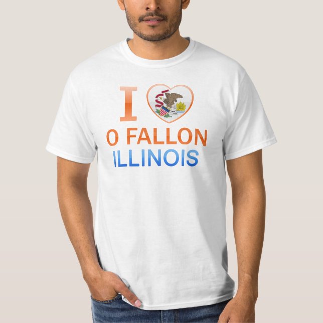 I Liebe O Fallon, IL T-Shirt (Vorderseite)