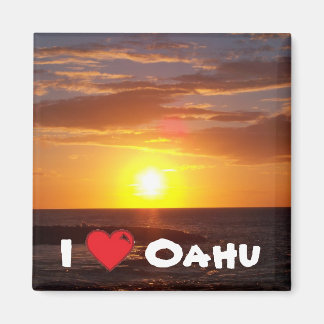 I Liebe Oahu Magnet