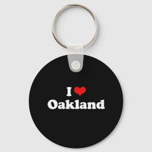 I Liebe-Oakland-T-Shirt Weiß-T-Shirt Schlüsselanhänger