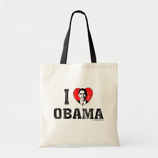 I Liebe Obama Bags Tragetasche (Vorne)