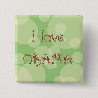 I Liebe OBAMA Button