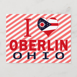 I Liebe Oberlin, Ohio Postkarte