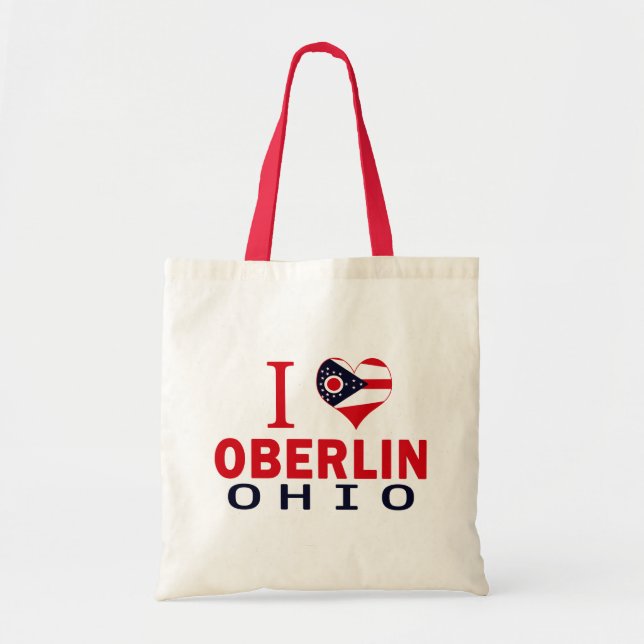 I Liebe Oberlin, Ohio Tragetasche (Vorne)