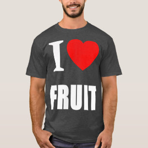 I Liebe Obst für Männer Frauen und Schüler Vegetar T-Shirt
