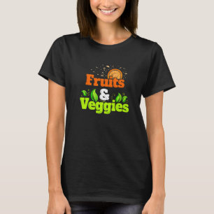 I Liebe Obst und Gemüse vegetarische Go Vegan T-Shirt