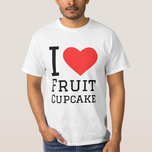I Liebe Obstkuchen T-Shirt (Vorderseite)