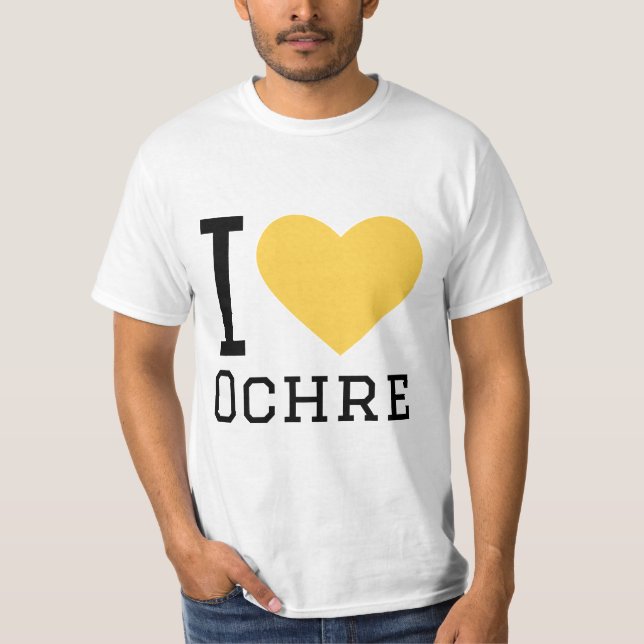 I Liebe Ocker T-Shirt (Vorderseite)