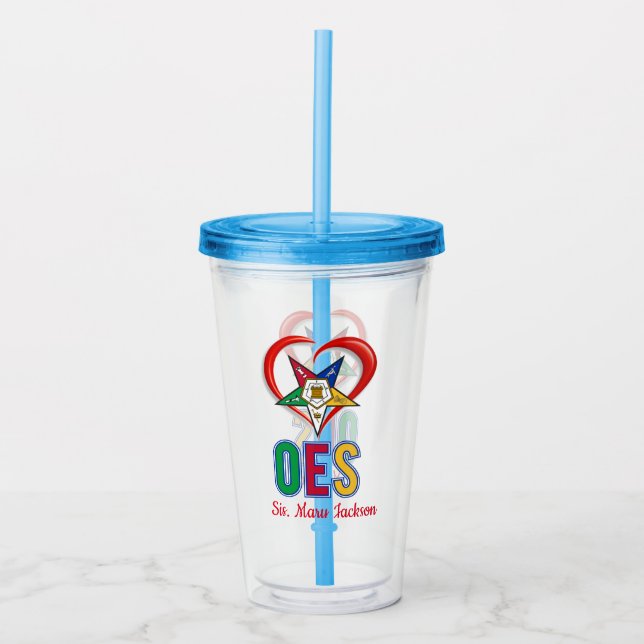 I Liebe OES Acryltrinkbecher (Vorderseite)