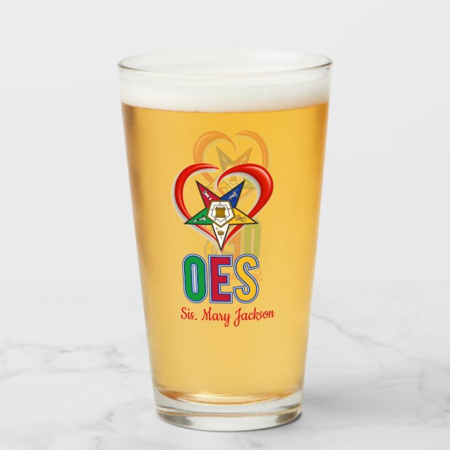 I Liebe OES Glas (Vorne (Gefüllt))