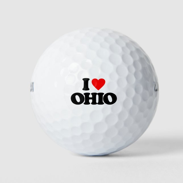 I LIEBE OHIO GOLFBALL (Vorderseite)