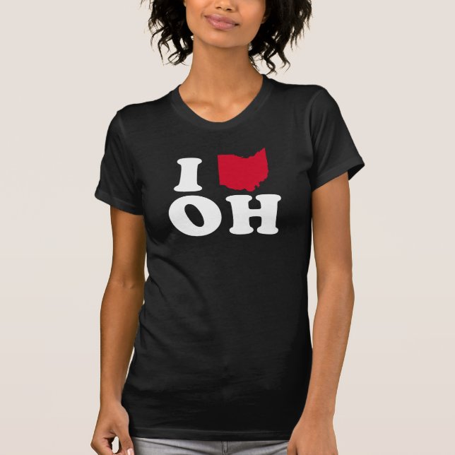 I LIEBE OHIO - KLASSIKER - Karten-Entwurf - .png T-Shirt (Vorderseite)