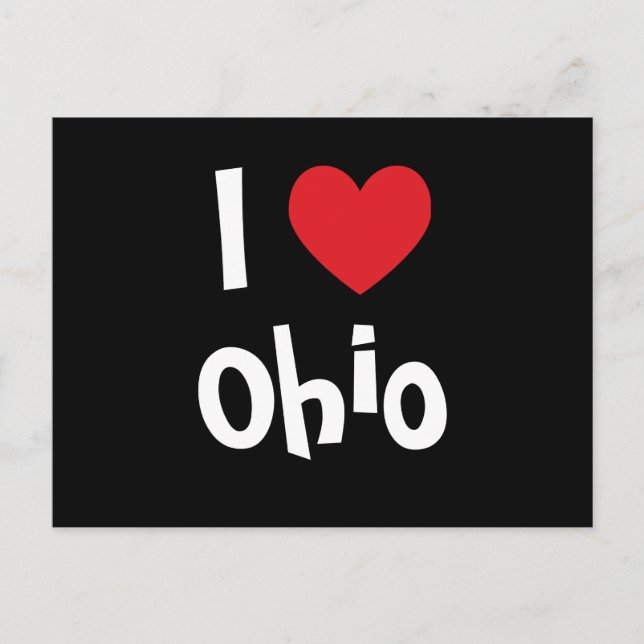 I Liebe Ohio Postkarte (Vorderseite)