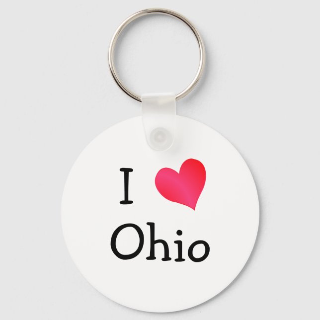 I Liebe Ohio Schlüsselanhänger (Vorderseite)