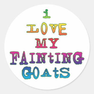 I Liebe Ohnmacht Runder Aufkleber