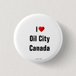 "I Liebe Oil City, Canada" Schaltfläche/Laptop Pi Button