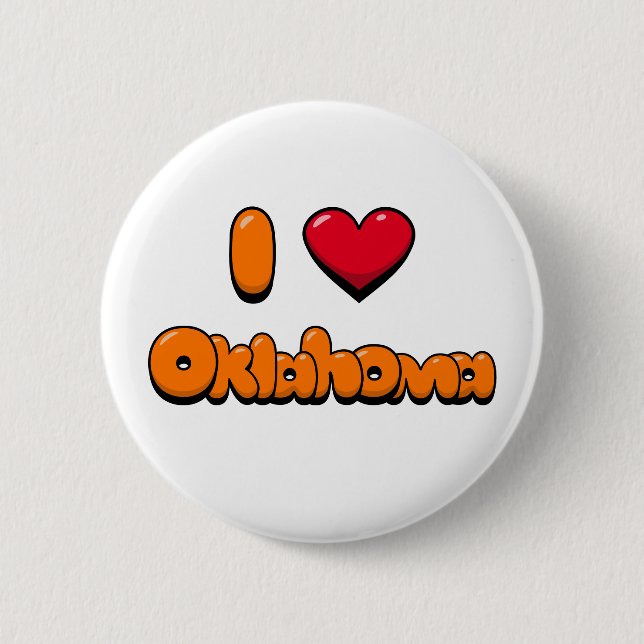 I Liebe Oklahoma Button (Vorderseite)